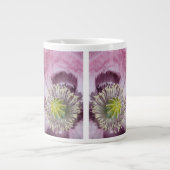 マクロフォトパープルパッションフラワー – mag ジャンボコーヒーマグカップ (正面)