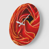 マクロフラワー|花畑(カリフォルニア州)カールスバッド ラージ壁時計 (傾斜)