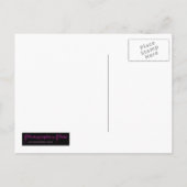 マクロレインボーバラウェディング日付の保存 案内ポストカード (裏面)