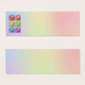 マクロレインボー結婚バラの名札 (正面&裏面)