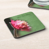 マクロレッドフラワー自然コースターセット コースター (左側)