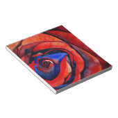 マクロレッドローズ抽象芸術絵画アート ノートパッド (アングル)