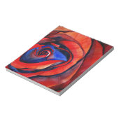 マクロレッドローズ抽象芸術絵画アート ノートパッド (回転)