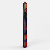 マクロレッドローズ抽象芸術絵画アート Case-Mate iPhoneケース (裏面/右)