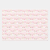 マクロンアフタヌーンティーパーティーパターン ラッピングペーパーシート (正面2)