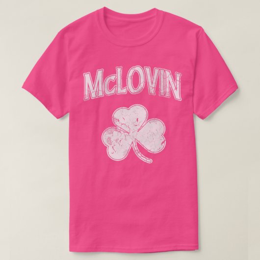 マクロヴィンアイリッシュシャームロックSt patricks day Tシャツ (デザイン正面)