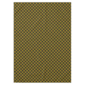 マクロードタータンチェックイエローブラックプレイド テーブルクロス (正面)