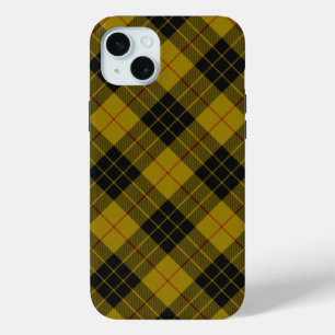 マクロードタータンチェックイエローブラックプレイド iPhone 15 MINIケース