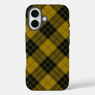マクロードタータンチェックイエローブラックプレイド iPhone 16ケース