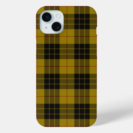 マクロードタータンチェックイエローブラックプレイド Case-Mate iPhoneケース (裏面)