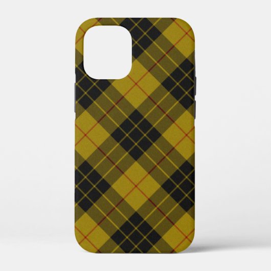 マクロードタータンチェックイエローブラックプレイド Case-Mate iPhoneケース (裏面)
