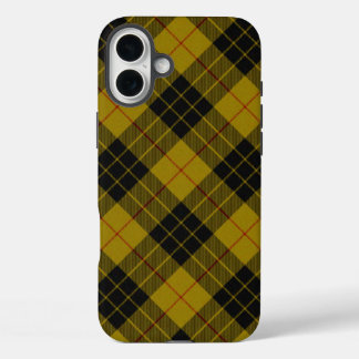マクロードタータンチェックイエローブラックプレイド iPhone 16 PLUSケース