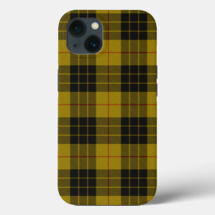 マクロードタータンチェックイエローブラックプレイド iPhone 13ケース