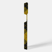 マクロードタータンチェックイエローブラックプレイド iPhoneケース (右側面)