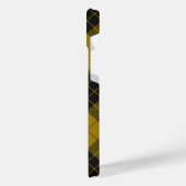 マクロードタータンチェックイエローブラックプレイド iPhoneケース (左側面)