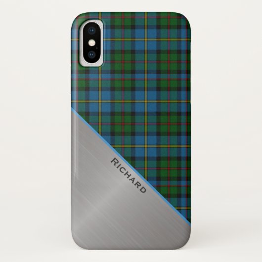 マクロードタータンチェックプレイドiPhone Xケース Case-Mate iPhoneケース (裏面)