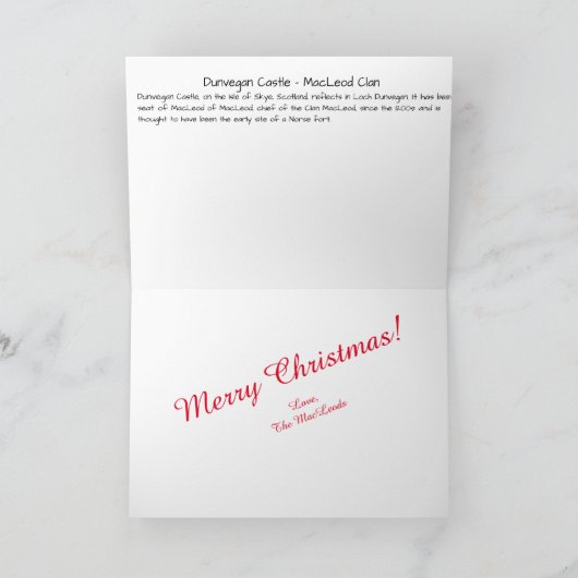 マクロード一族のダンヴィーガン城 & タートン クリスマス (内部)