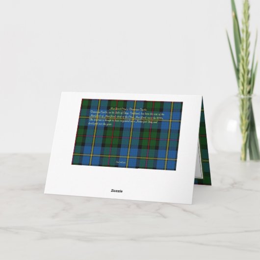 マクロード一族 ダンヴィーガン城 折りたたみ式グリーティングカード カード (裏面)