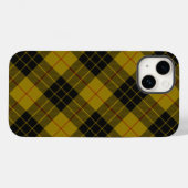 マクロード族のタータン　黄色と黒の格子縞 Case-Mate iPhoneケース (裏面 (横))