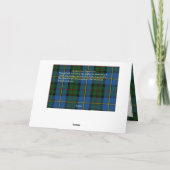 マクロード氏族 ダンヴィーガン城 折りたたみ式グリーティングカード カード (裏面)