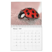 マクロ写真撮影の美しい カレンダー (2月 2027)