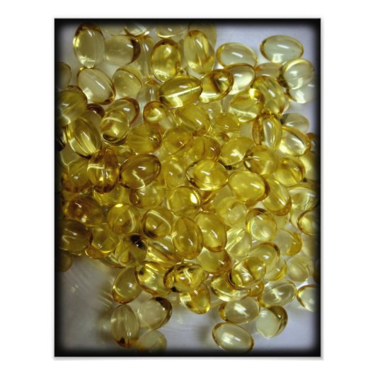 マクロ写真油ゲル錠剤 フォトプリント            (正面)