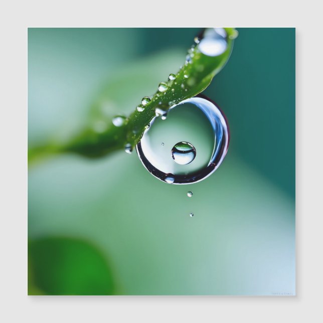 マクロ水滴 (正面)