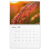 マクロ自然写真 カレンダー (2月 2026)