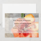 マクロ花 タイガーリリー 招待状 (正面/裏面)