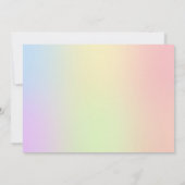 マクロ虹のバラの結婚式招待状 招待状 (裏面)