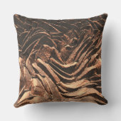 マクロ銅抽象芸術 クッション (裏面)