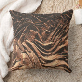 マクロ銅抽象芸術 クッション (ブランケット)