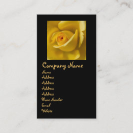 マクロ黄色バラ 名刺