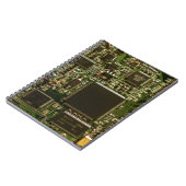 マクロ グリーン回路基板 | PCB写真 ノートブック (左側)