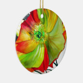 マクロ ポピー アート ポピー セラミックオーナメント (右)