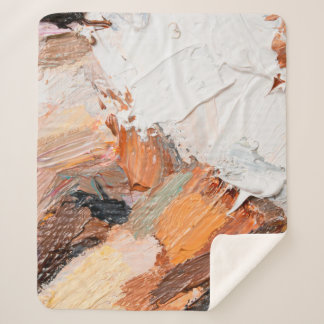 マクロ。抽象芸術アート。表現力豊かなエンボスのペースト状油 シェルパブランケット