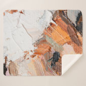 マクロ。抽象芸術アート。表現力豊かなエンボスのペースト状油 シェルパブランケット (正面(横))