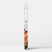 マクロ。抽象芸術アート。表現力豊かなエンボスのペースト状油 Case-Mate iPhoneケース (裏面 / 左)