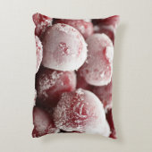 マク凍っていロ果実、クローズアップのテクスチャ。 アクセントクッション (裏面(縦))