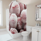 マク凍っていロ果実、クローズアップのテクスチャ。 シャワーカーテン (インサイチュ)