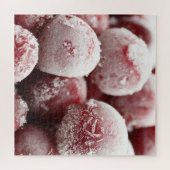 マク凍っていロ果実、クローズアップのテクスチャ。 ジグソーパズル (横)