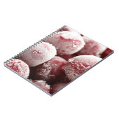 マク凍っていロ果実、クローズアップのテクスチャ。 ノートブック (左側)