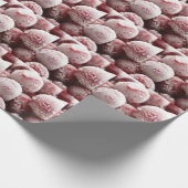 マク凍っていロ果実、クローズアップのテクスチャ。 ラッピングペーパー (角)