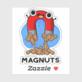 マグおもしろいナット磁石 シール (シート)