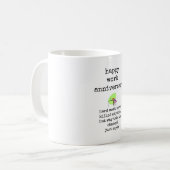マグおもしろい引用文ハッピーワーク記念日 コーヒーマグカップ (正面左)