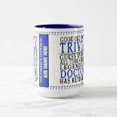 マグおもしろい退職したパーソナライズされたドク退職したター マグカップ (中央)