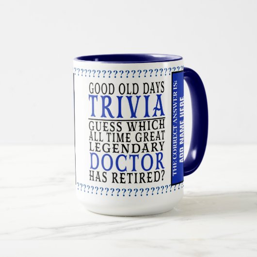 マグおもしろい退職したパーソナライズされたドク退職したター マグカップ (正面右)