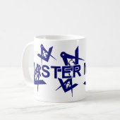 マグおよびステインマスターの石大工 コーヒーマグカップ (正面左)