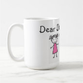 マグか引用"親愛なるパパ" コーヒーマグカップ (左)