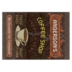 マグが付いている喫茶店はあなた自身のパーソナライズ作成します カッティングボード